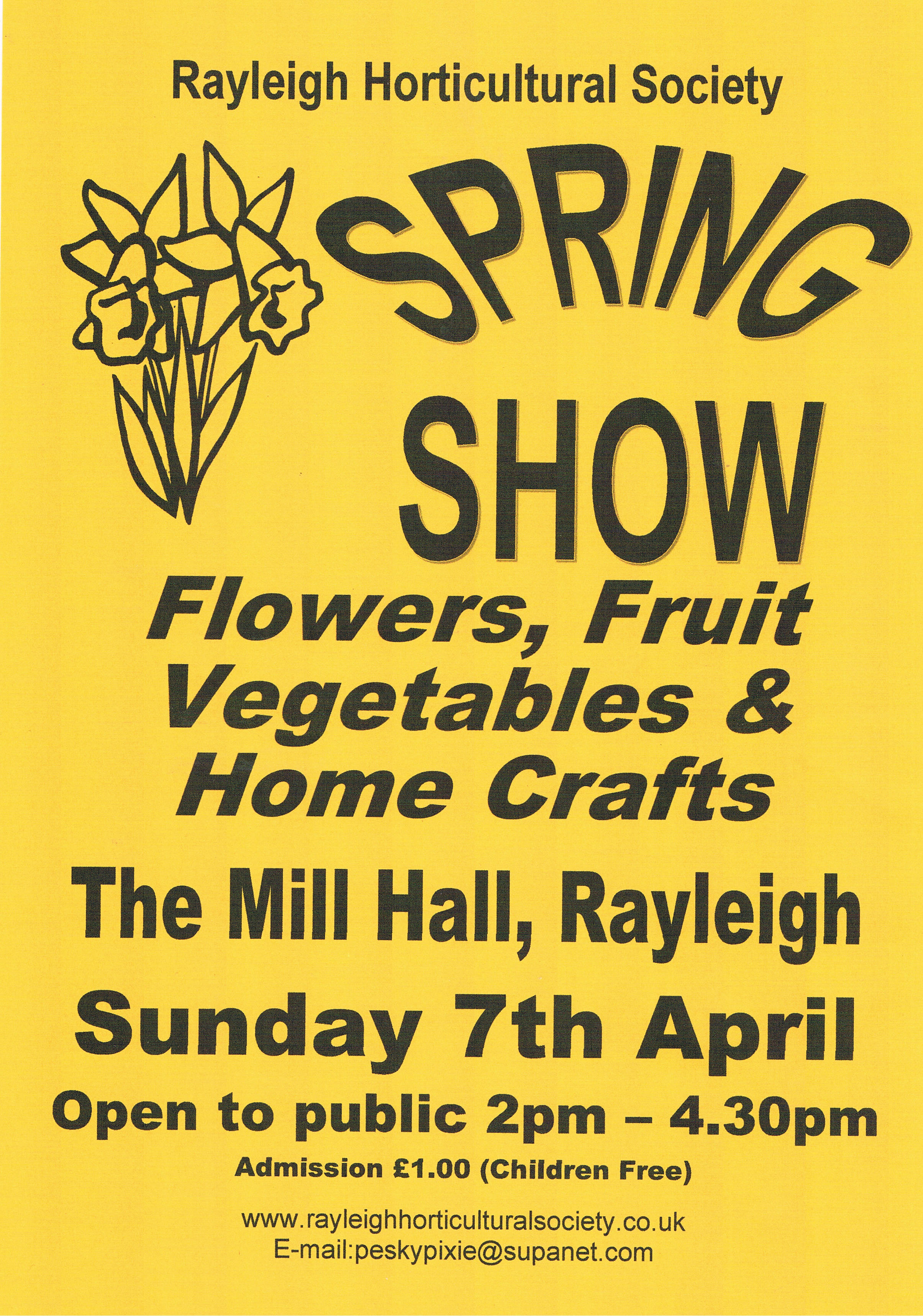 Promotional Poster for Rayleigh Horticultural Society