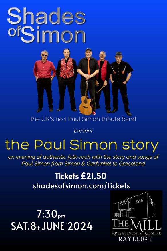 Poster for Shades of Simon at the Mill 