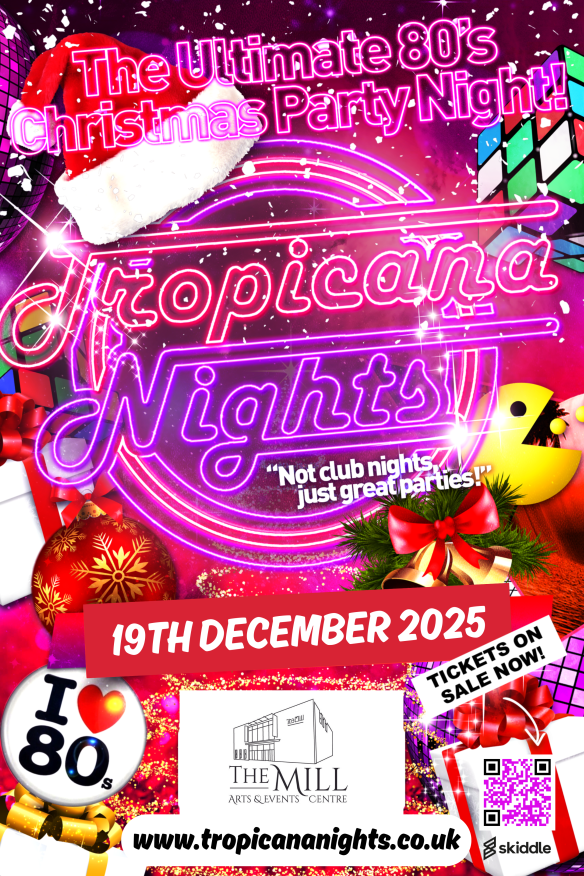 80's xmas party poster