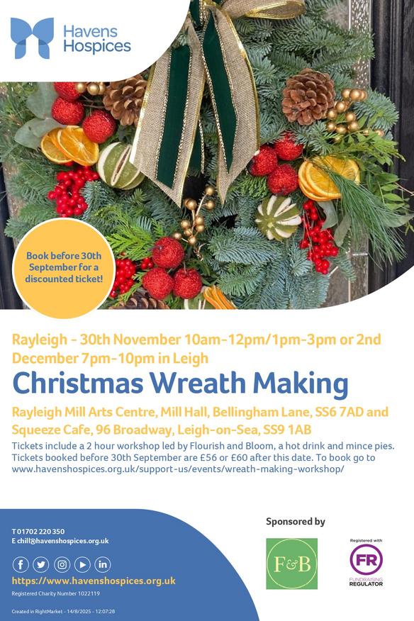 Christmas Wreath Making Poster