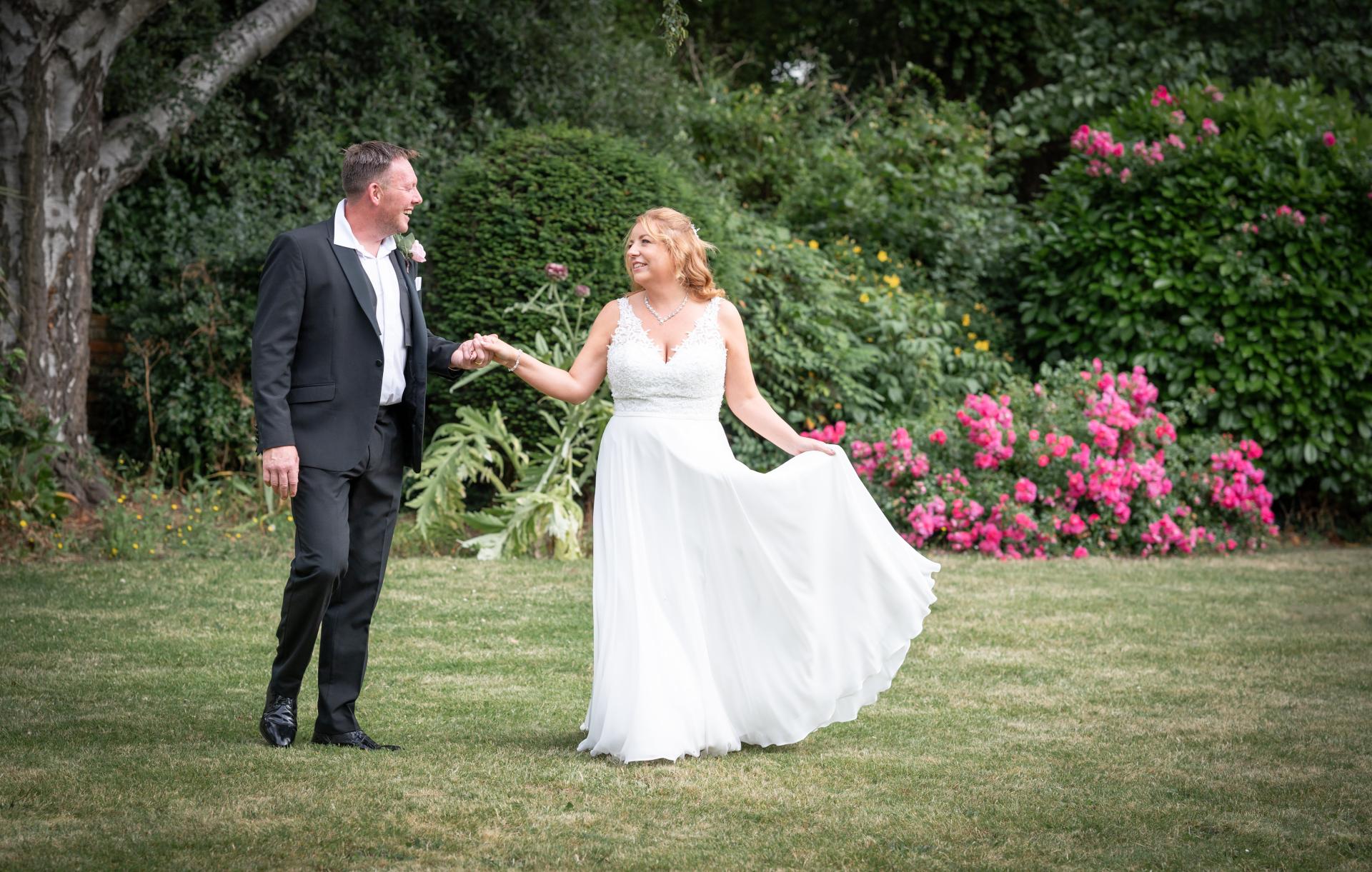 Couple in garden