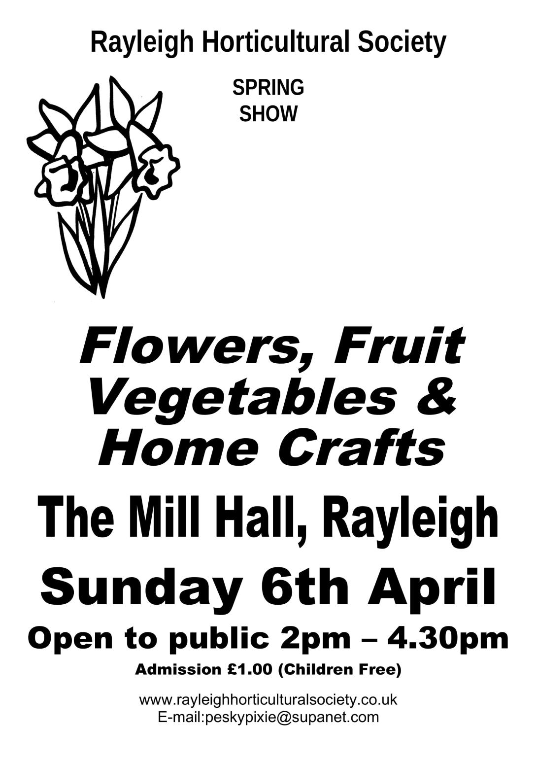 Rayleigh Horticult Society Poster