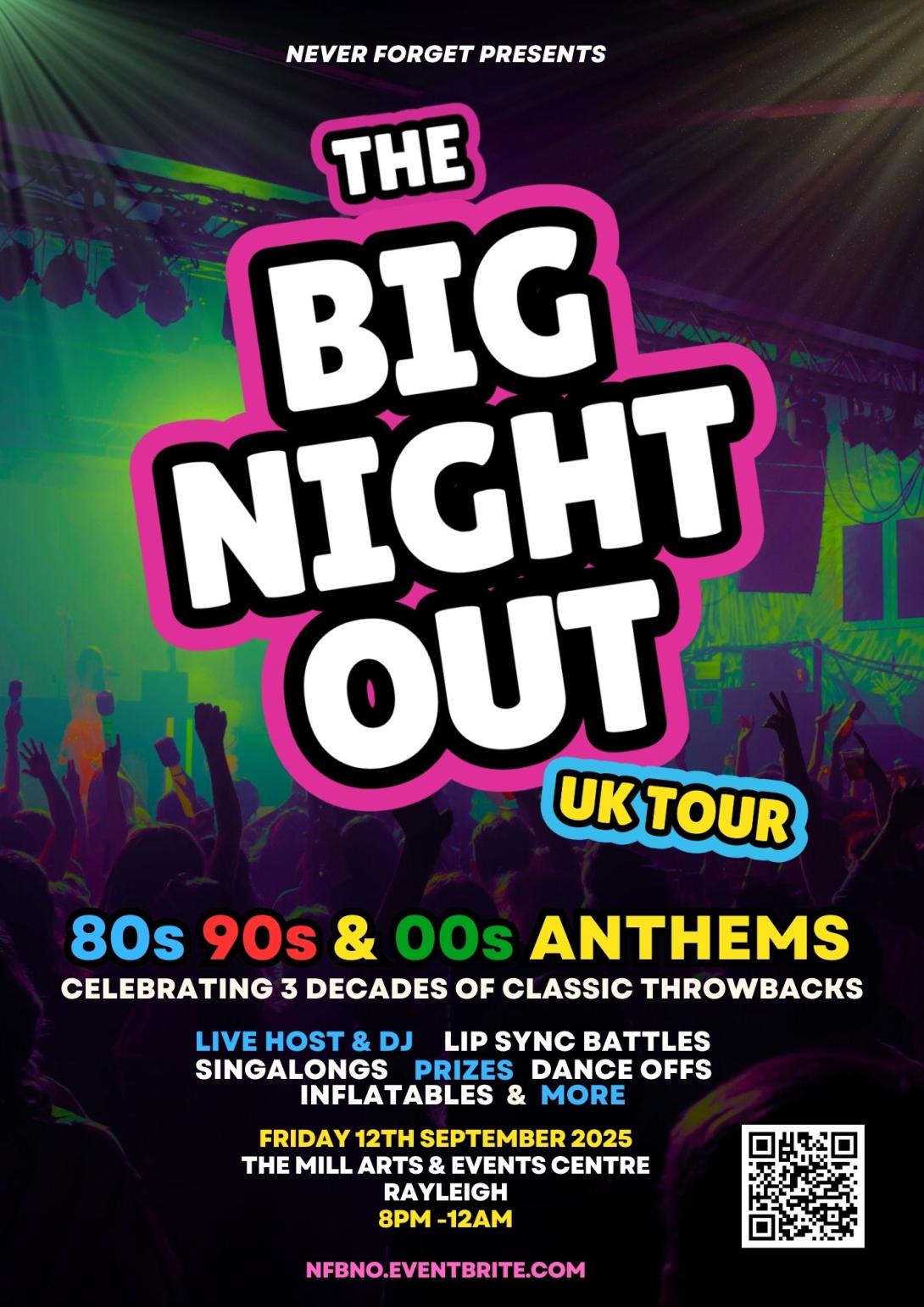 Poster for the Big Night Out Event. All information on poster available on webpage.
