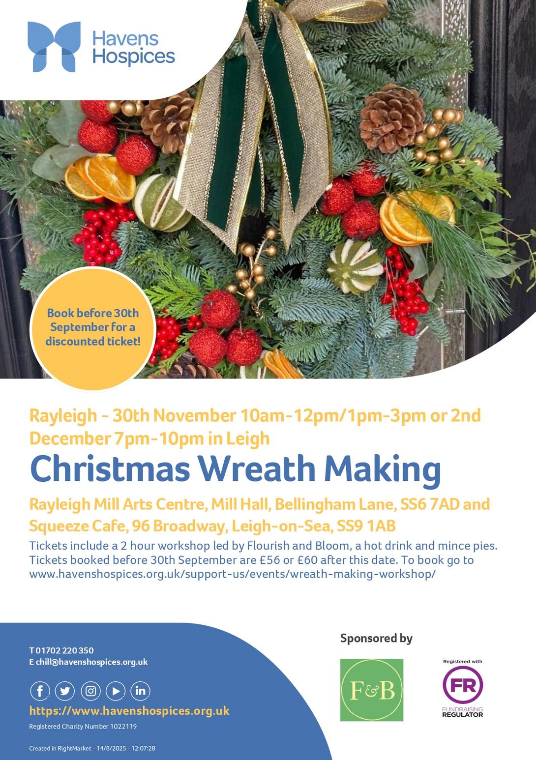 Christmas Wreath Making Poster