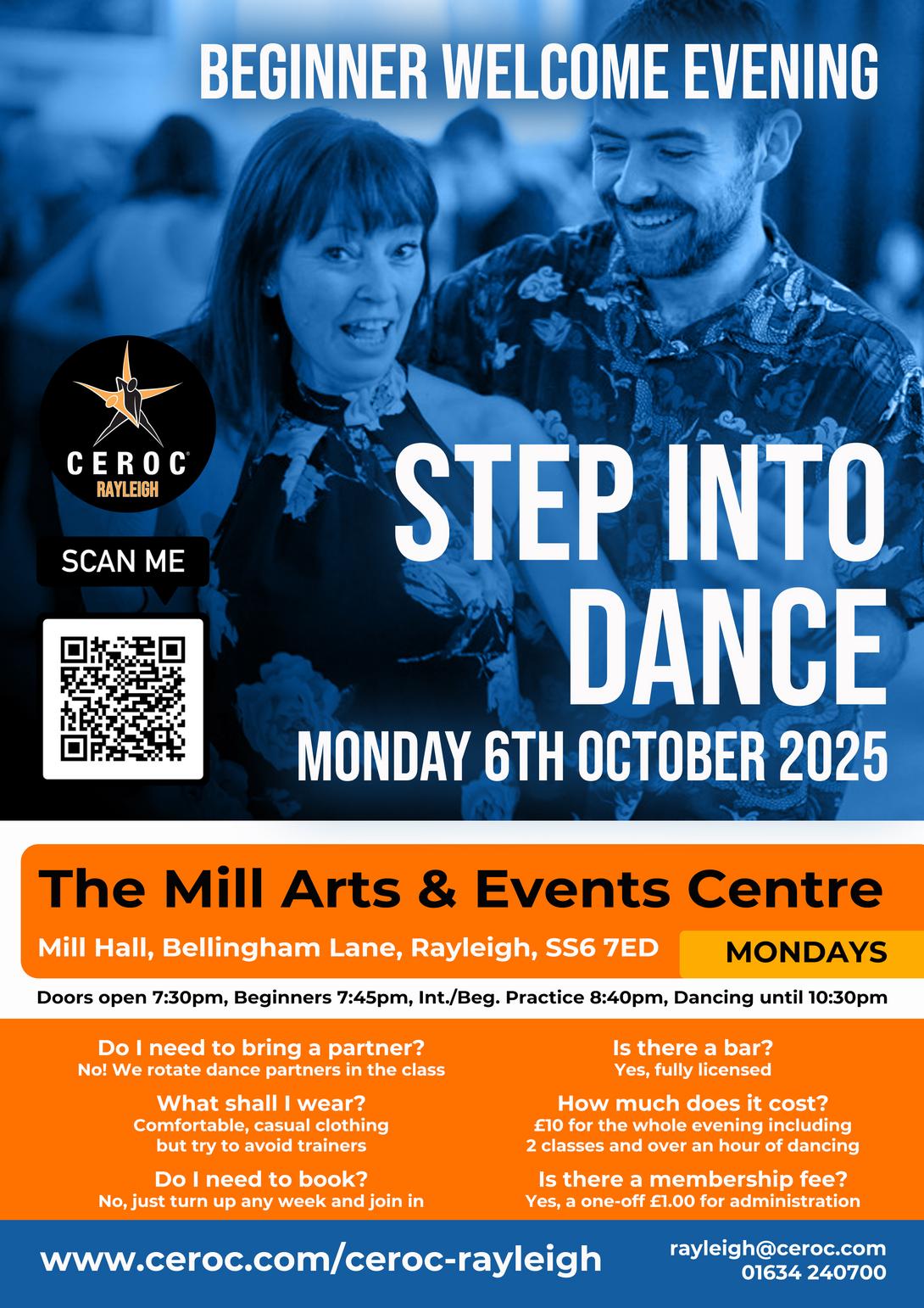 Ceroc Beginners Welcome Poster