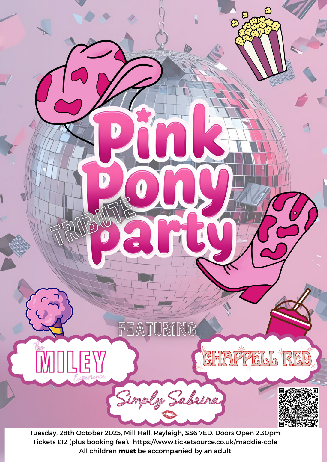 Pink Pony Tribute Party Poster