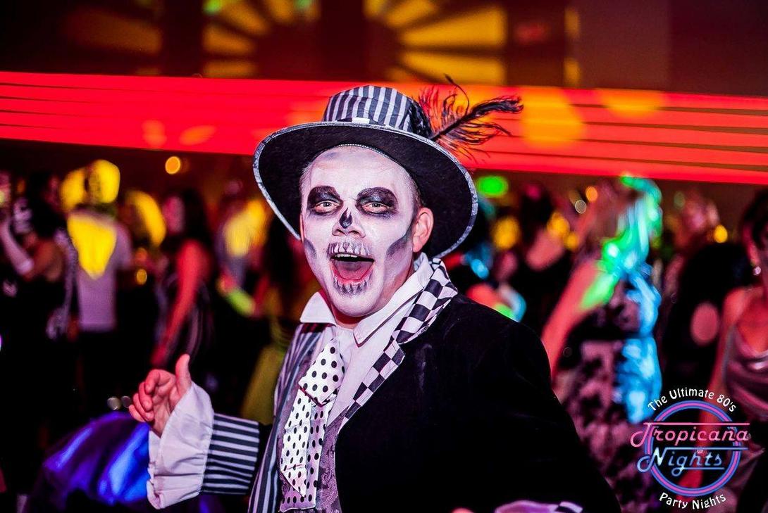 Photo of a man in costume for the Halloween party