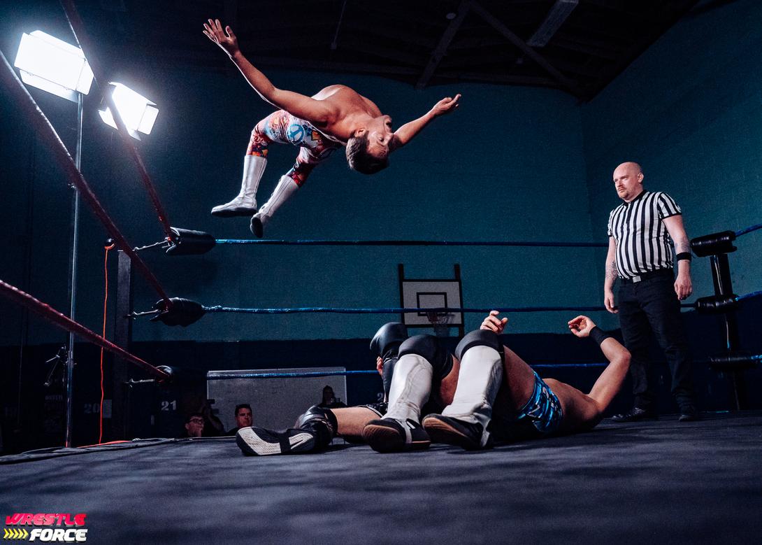 Wrestlers in the ring