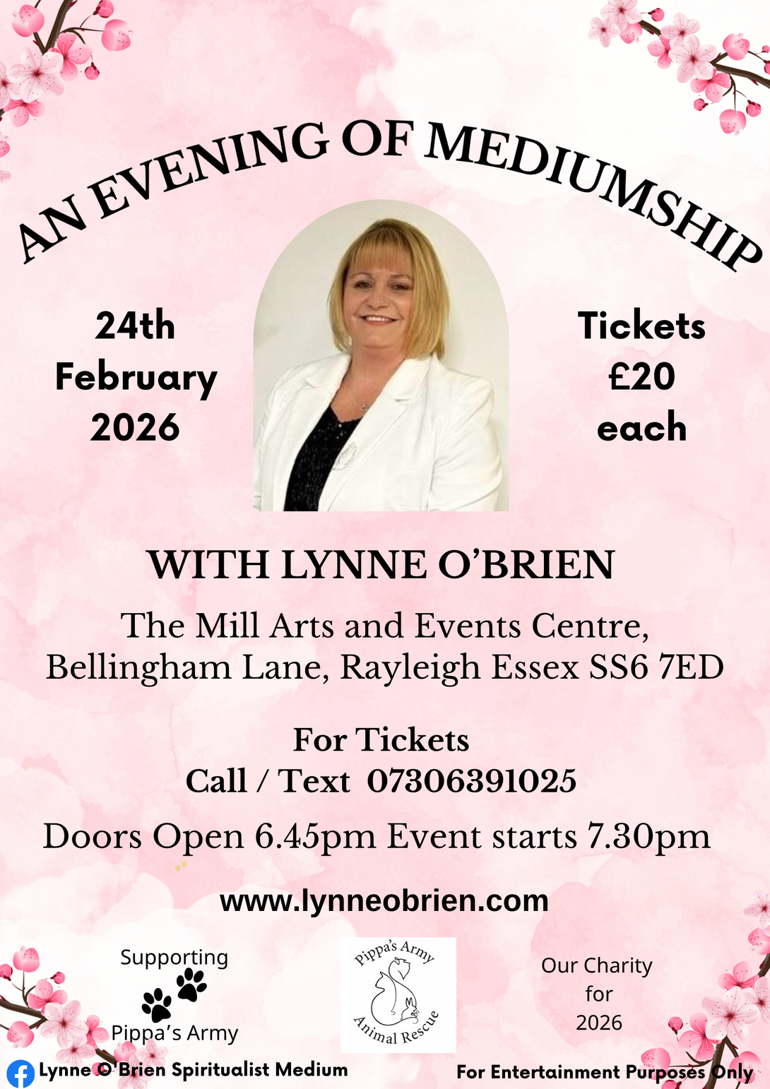 An Evening of Mediumship Poster